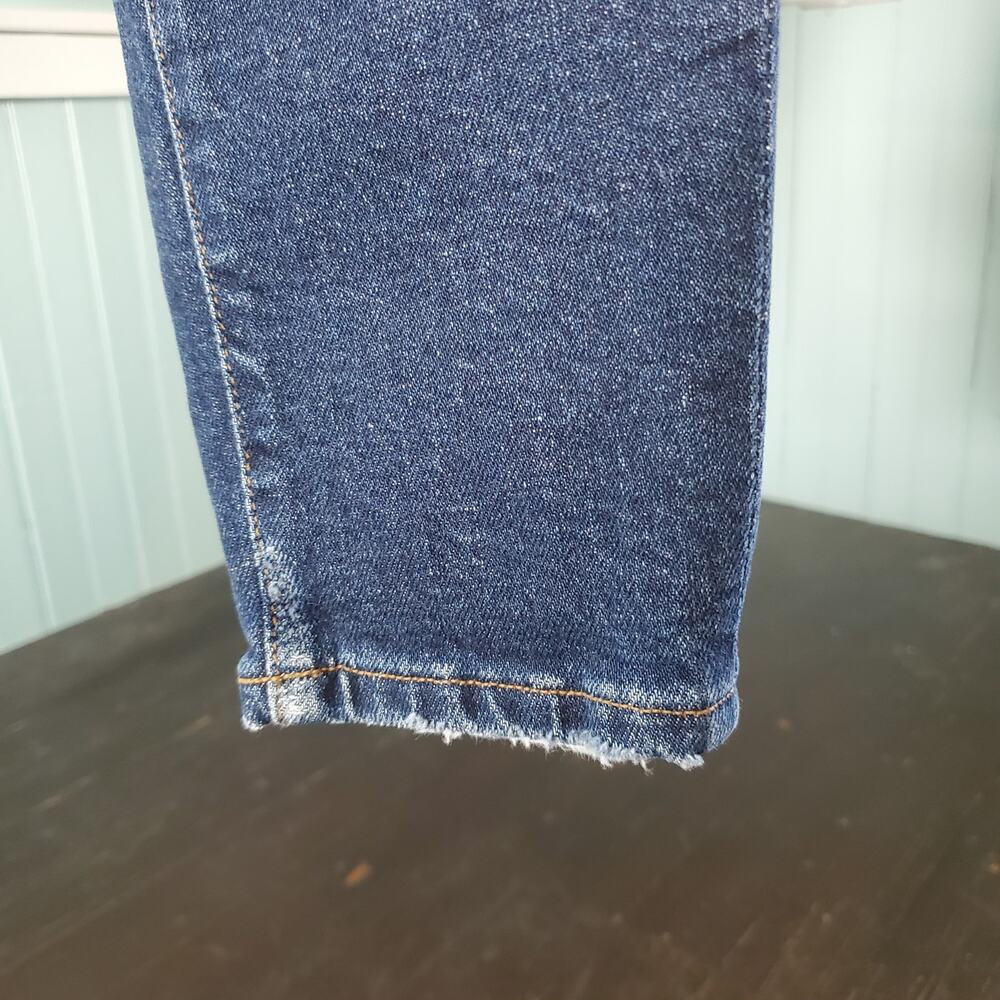 AGOLDE Sophie Mid Rise Skinny Dark Wash Blue Jeans Cabana Wash Size 26 Women's - Picture 7 of 16